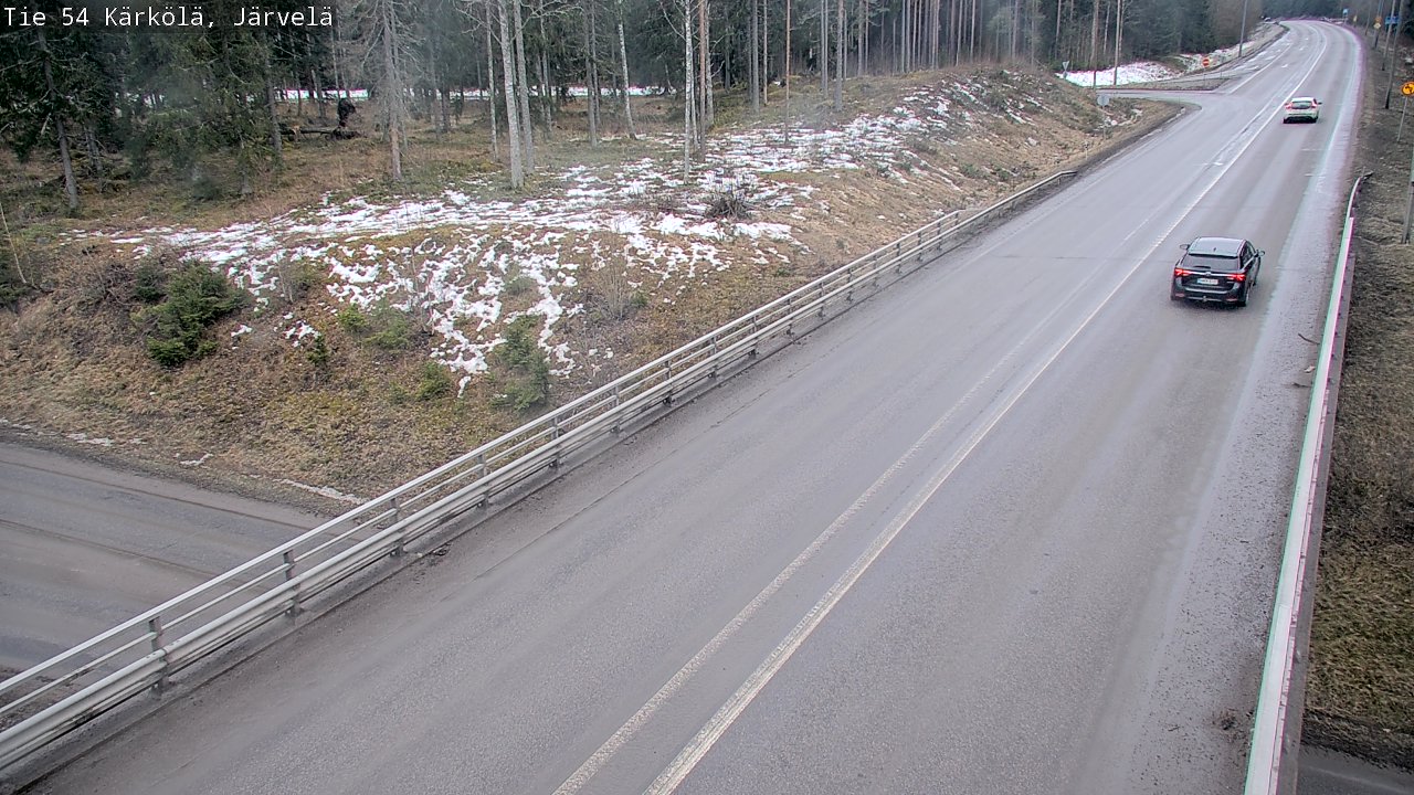 Weather Camera Image Väg 54 Kärkölä, Järvelä, Kärkölä, Päijät-Häme
