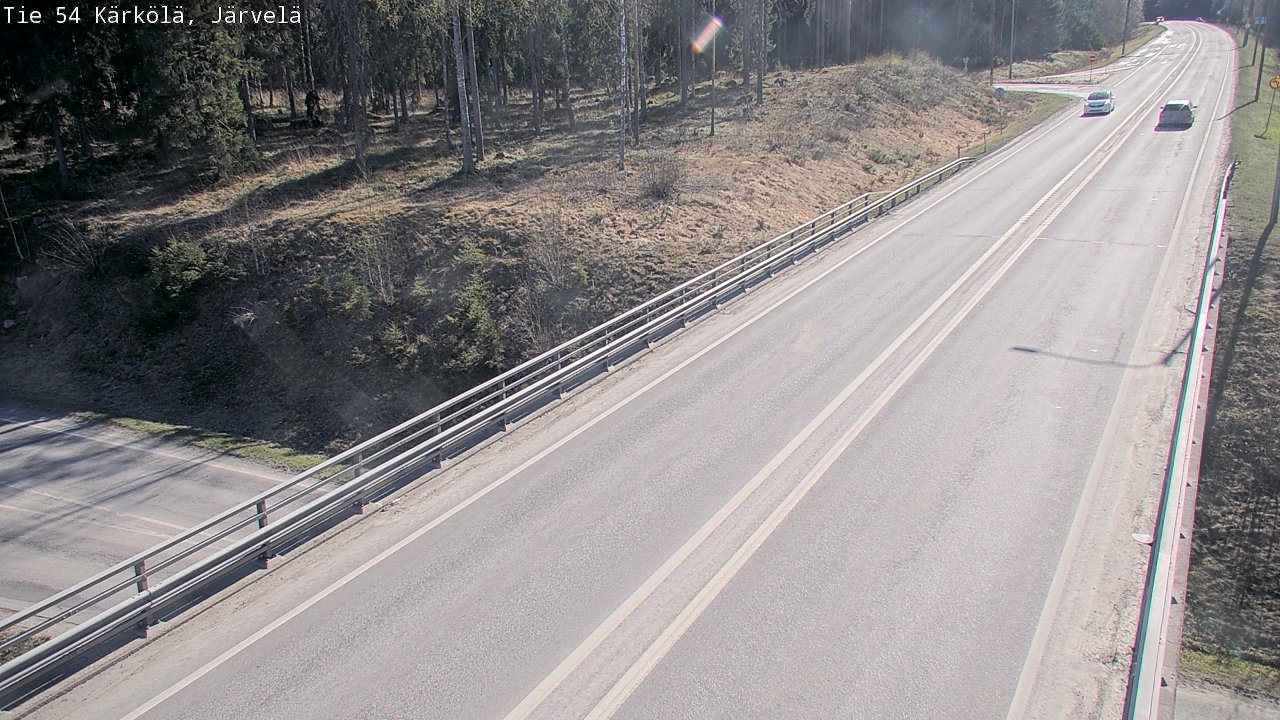 Weather Camera Image Väg 54 Kärkölä, Järvelä, Kärkölä, Päijät-Häme
