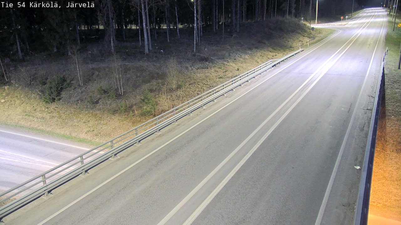 Weather Camera Image Väg 54 Kärkölä, Järvelä, Kärkölä, Päijät-Häme