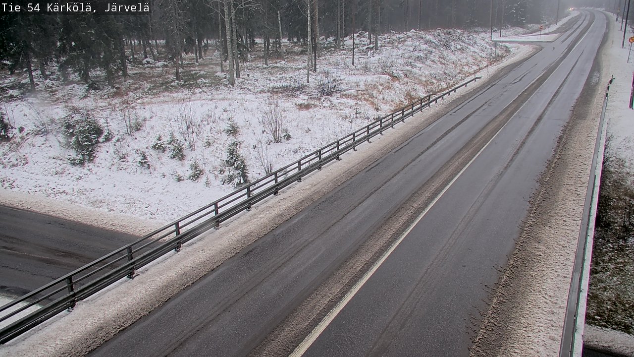 Weather Camera Image Väg 54 Kärkölä, Järvelä, Kärkölä, Päijät-Häme