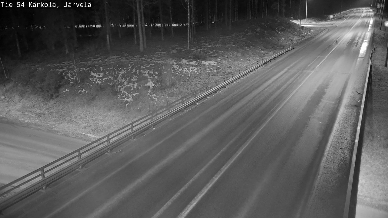 Weather Camera Image Väg 54 Kärkölä, Järvelä, Kärkölä, Päijät-Häme