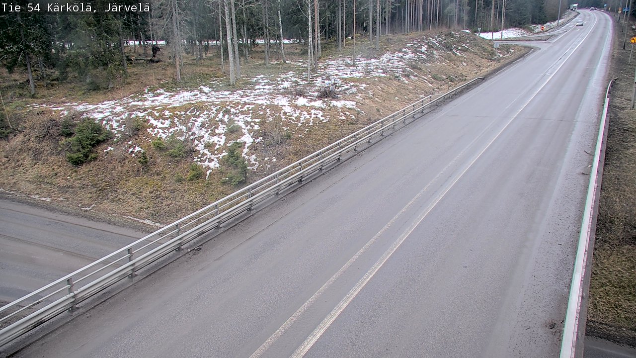 Weather Camera Image Väg 54 Kärkölä, Järvelä, Kärkölä, Päijät-Häme