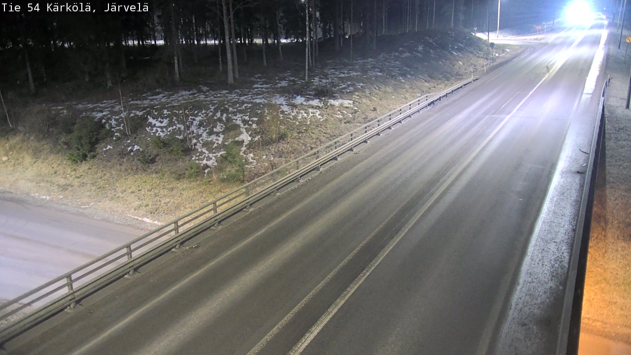 Weather Camera Image Väg 54 Kärkölä, Järvelä, Kärkölä, Päijät-Häme