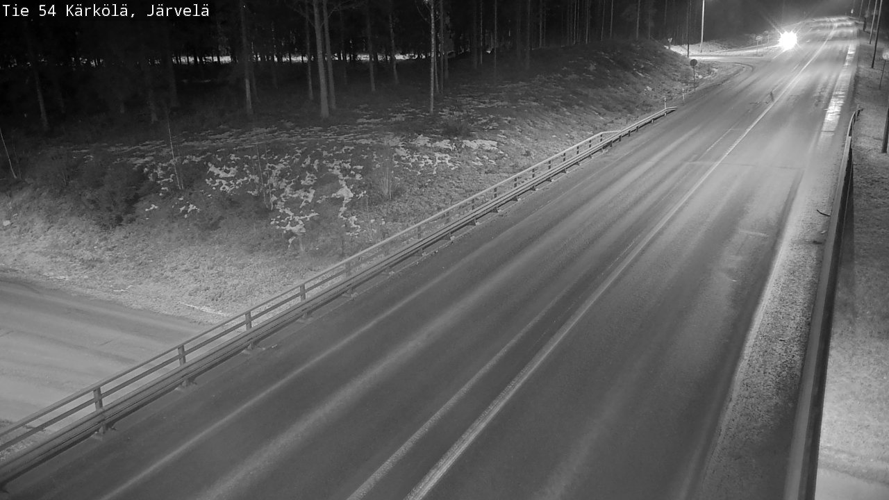 Weather Camera Image Väg 54 Kärkölä, Järvelä, Kärkölä, Päijät-Häme