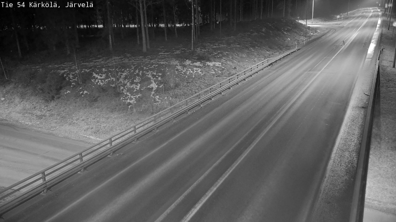 Weather Camera Image Väg 54 Kärkölä, Järvelä, Kärkölä, Päijät-Häme