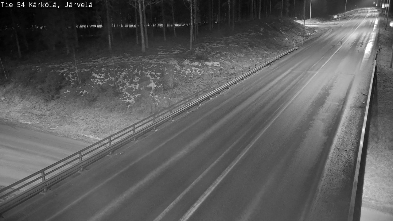 Weather Camera Image Väg 54 Kärkölä, Järvelä, Kärkölä, Päijät-Häme