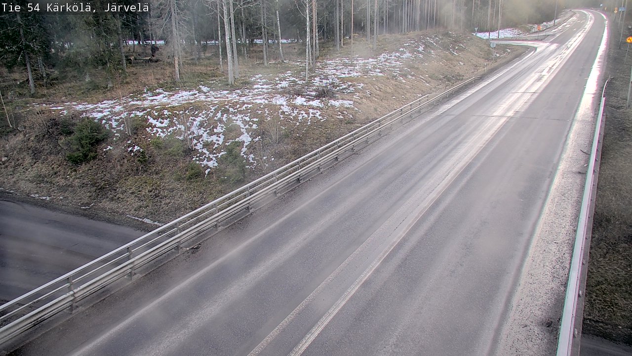 Weather Camera Image Väg 54 Kärkölä, Järvelä, Kärkölä, Päijät-Häme