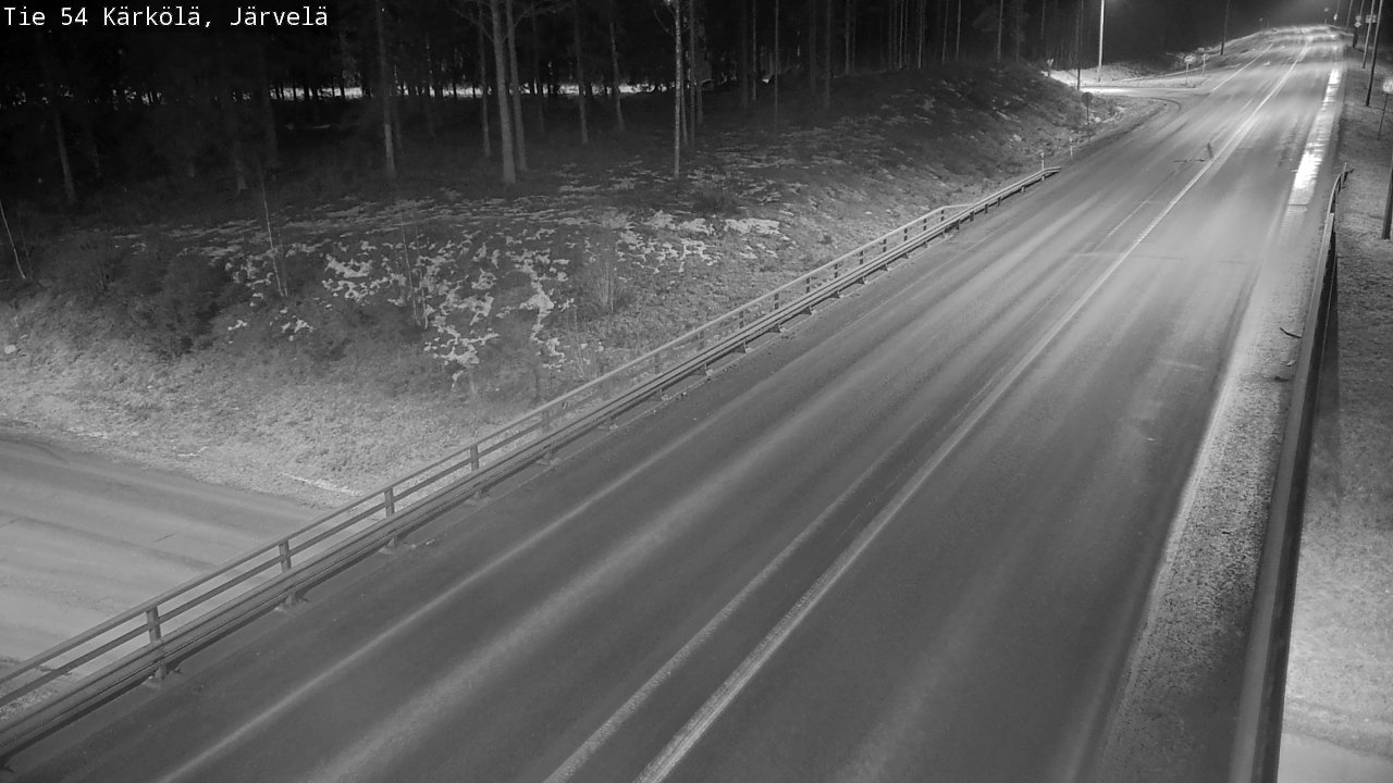Weather Camera Image Väg 54 Kärkölä, Järvelä, Kärkölä, Päijät-Häme
