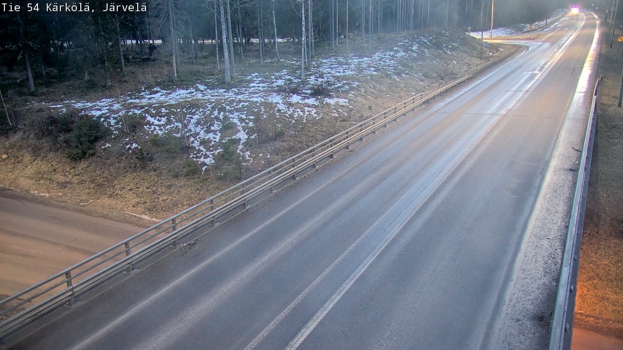 Weather Camera Image Väg 54 Kärkölä, Järvelä, Kärkölä, Päijät-Häme