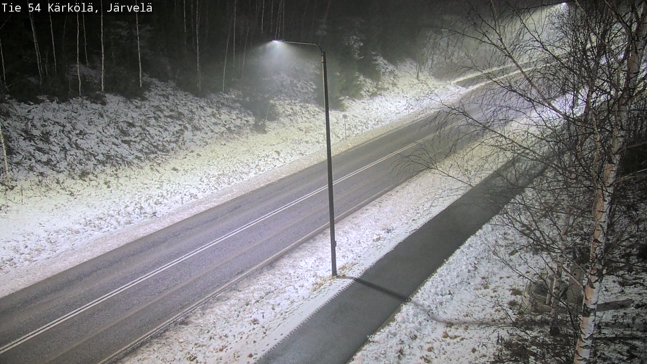 Weather Camera Image Väg 54 Kärkölä, Järvelä, Kärkölä, Päijät-Häme