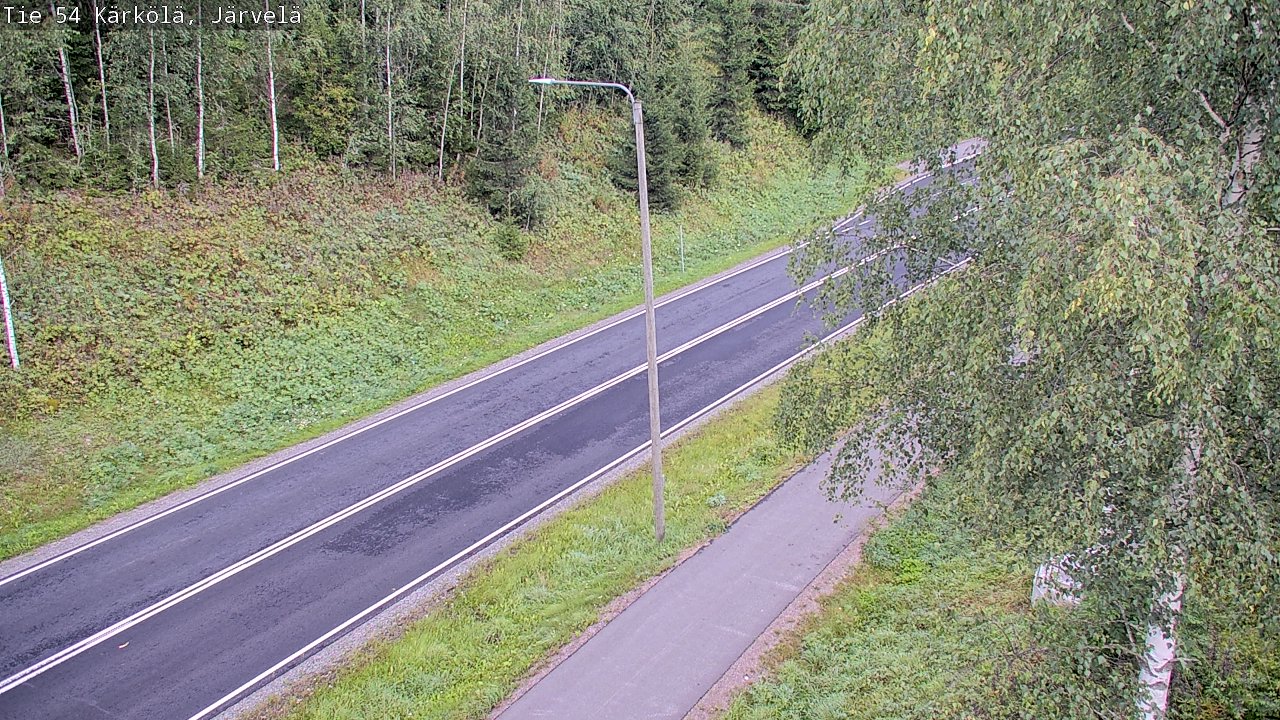 Weather Camera Image Väg 54 Kärkölä, Järvelä, Kärkölä, Päijät-Häme