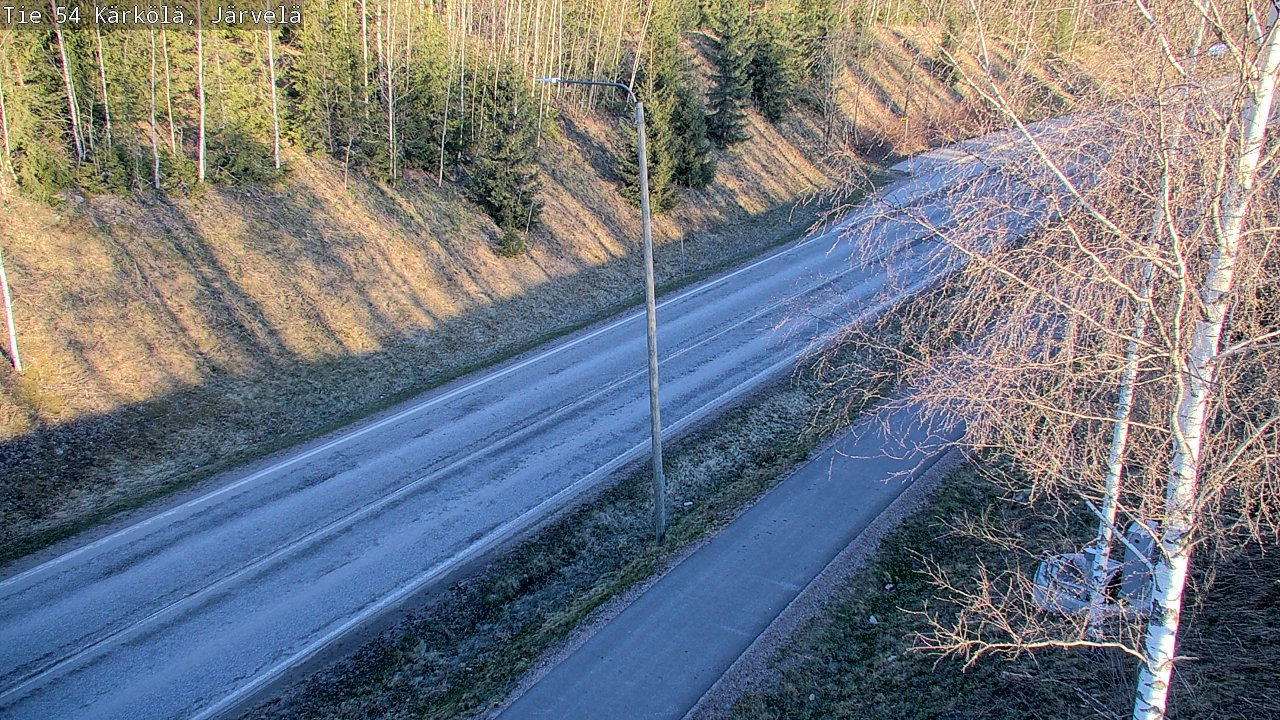 Weather Camera Image Väg 54 Kärkölä, Järvelä, Kärkölä, Päijät-Häme