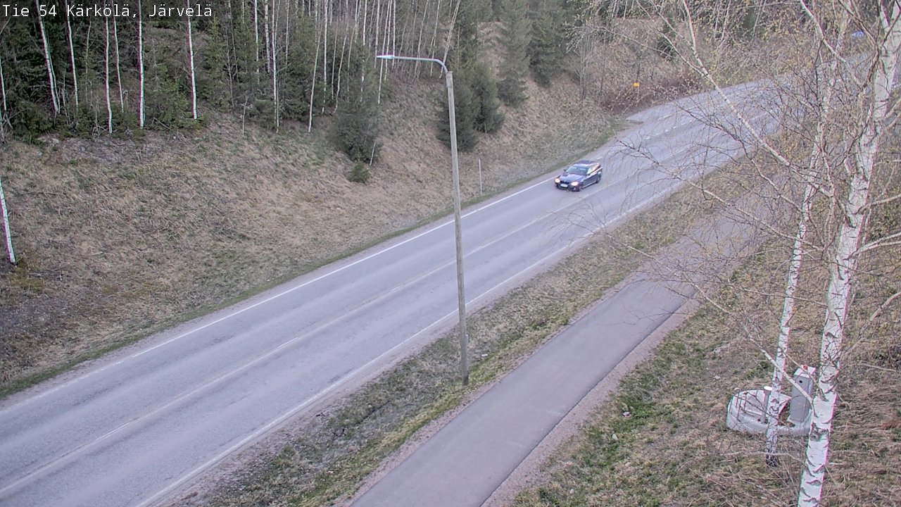 Weather Camera Image Väg 54 Kärkölä, Järvelä, Kärkölä, Päijät-Häme