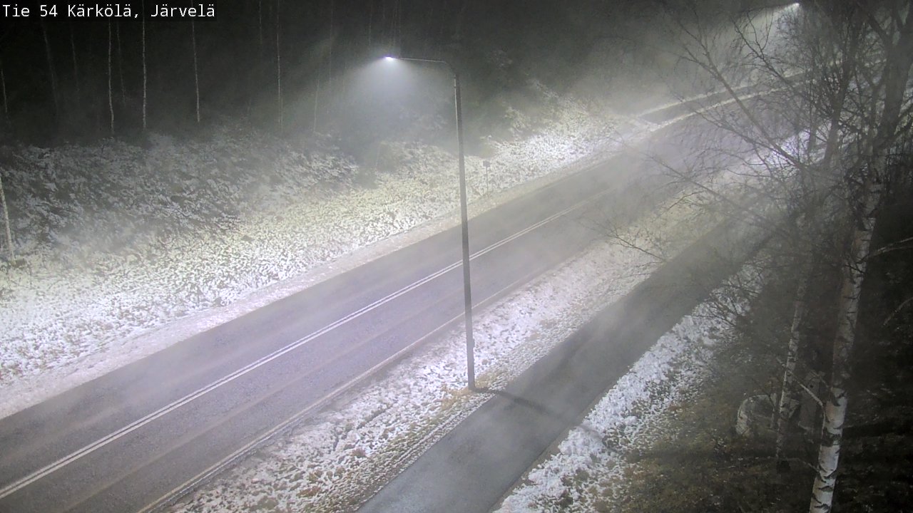 Weather Camera Image Väg 54 Kärkölä, Järvelä, Kärkölä, Päijät-Häme