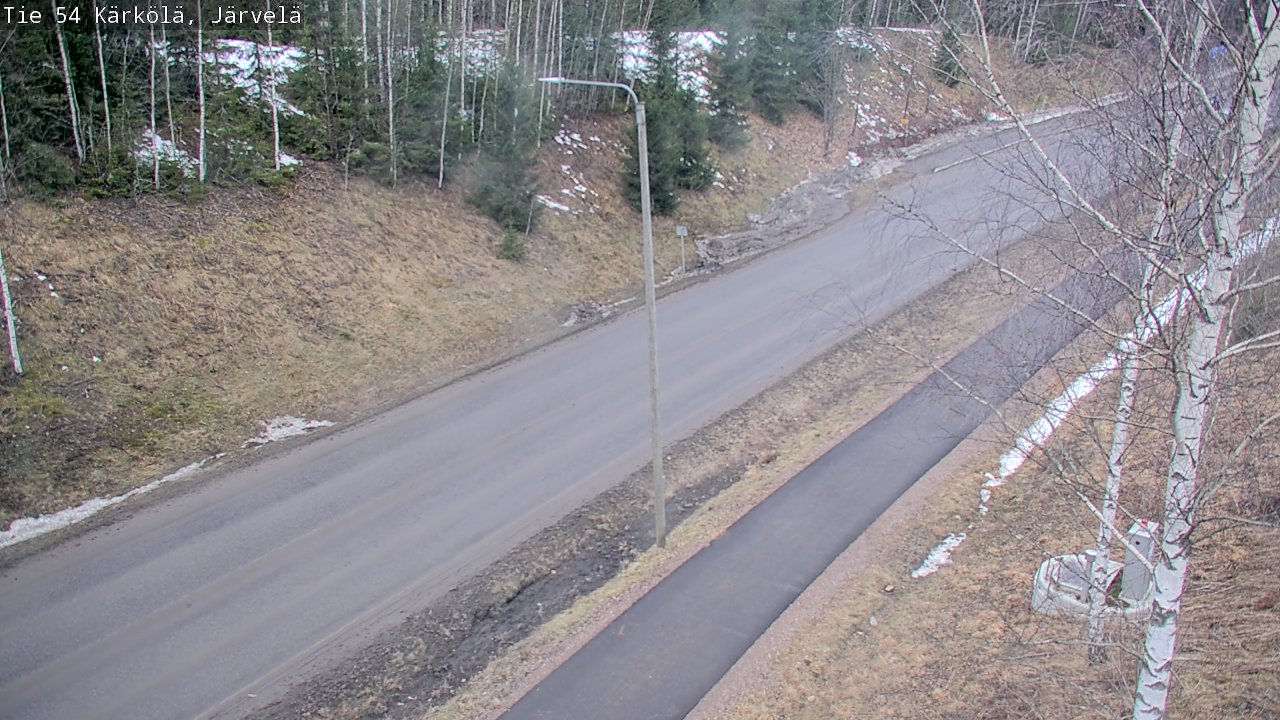 Weather Camera Image Road 54 Kärkölä, Järvelä, Kärkölä, Päijät-Häme