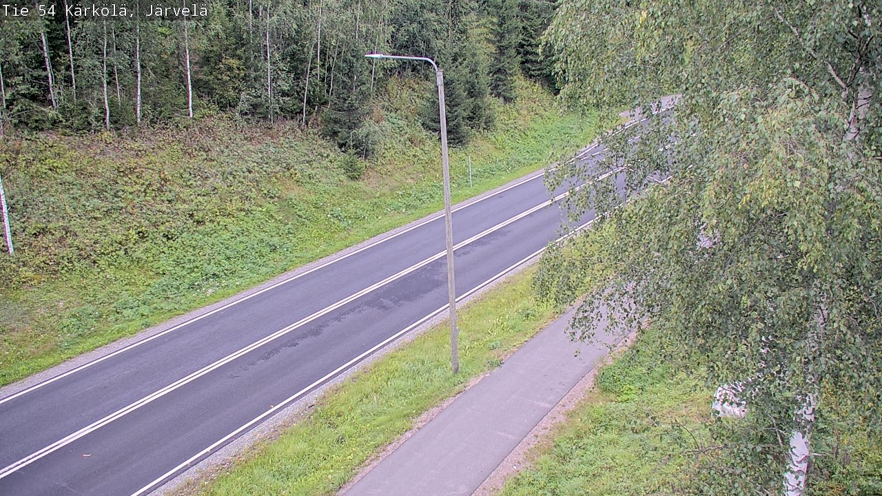 Weather Camera Image Väg 54 Kärkölä, Järvelä, Kärkölä, Päijät-Häme