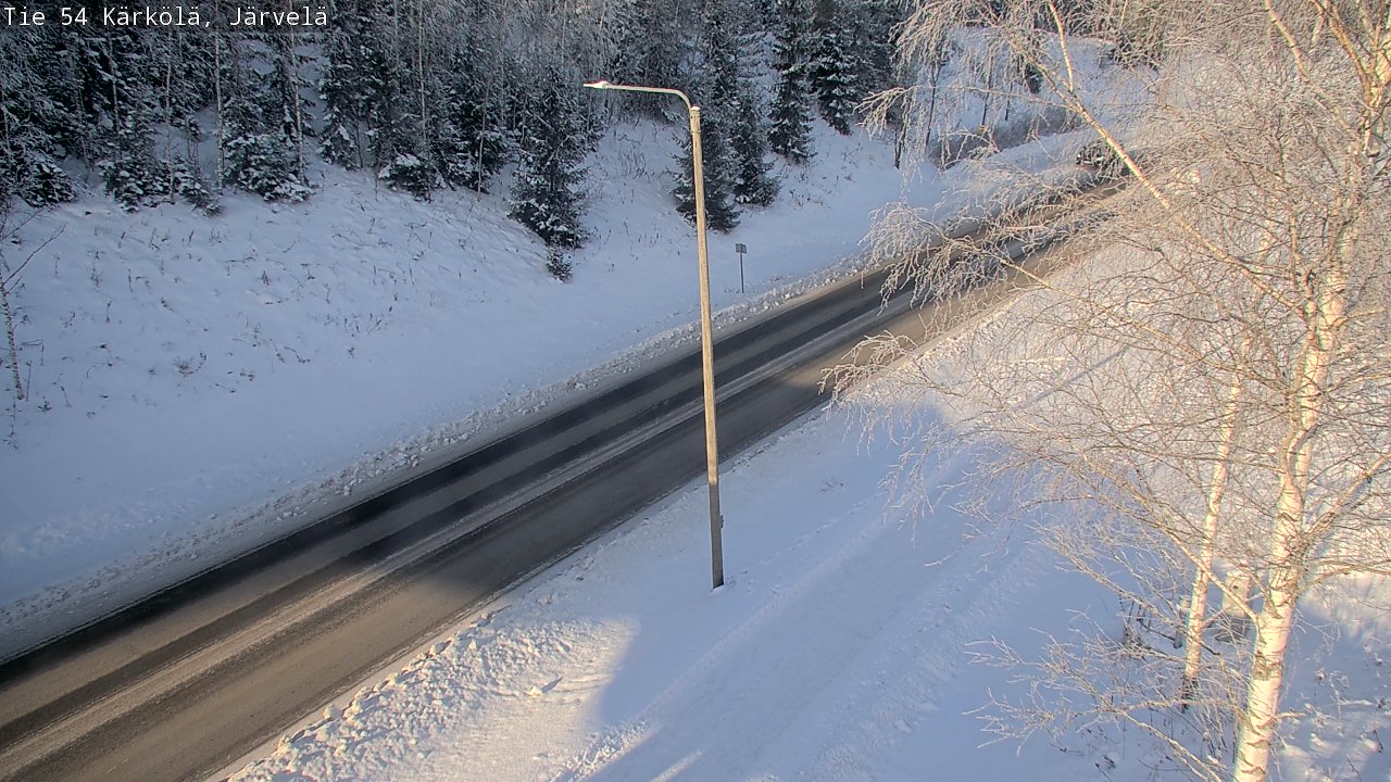 Weather Camera Image Väg 54 Kärkölä, Järvelä, Kärkölä, Päijät-Häme