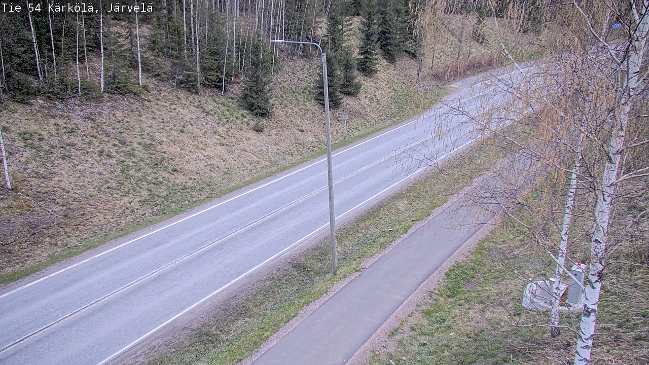 Weather Camera Image Väg 54 Kärkölä, Järvelä, Kärkölä, Päijät-Häme