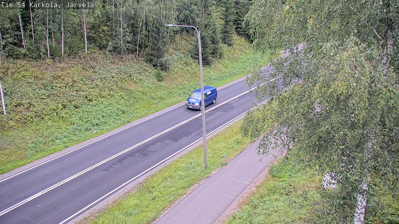 Weather Camera Image Väg 54 Kärkölä, Järvelä, Kärkölä, Päijät-Häme