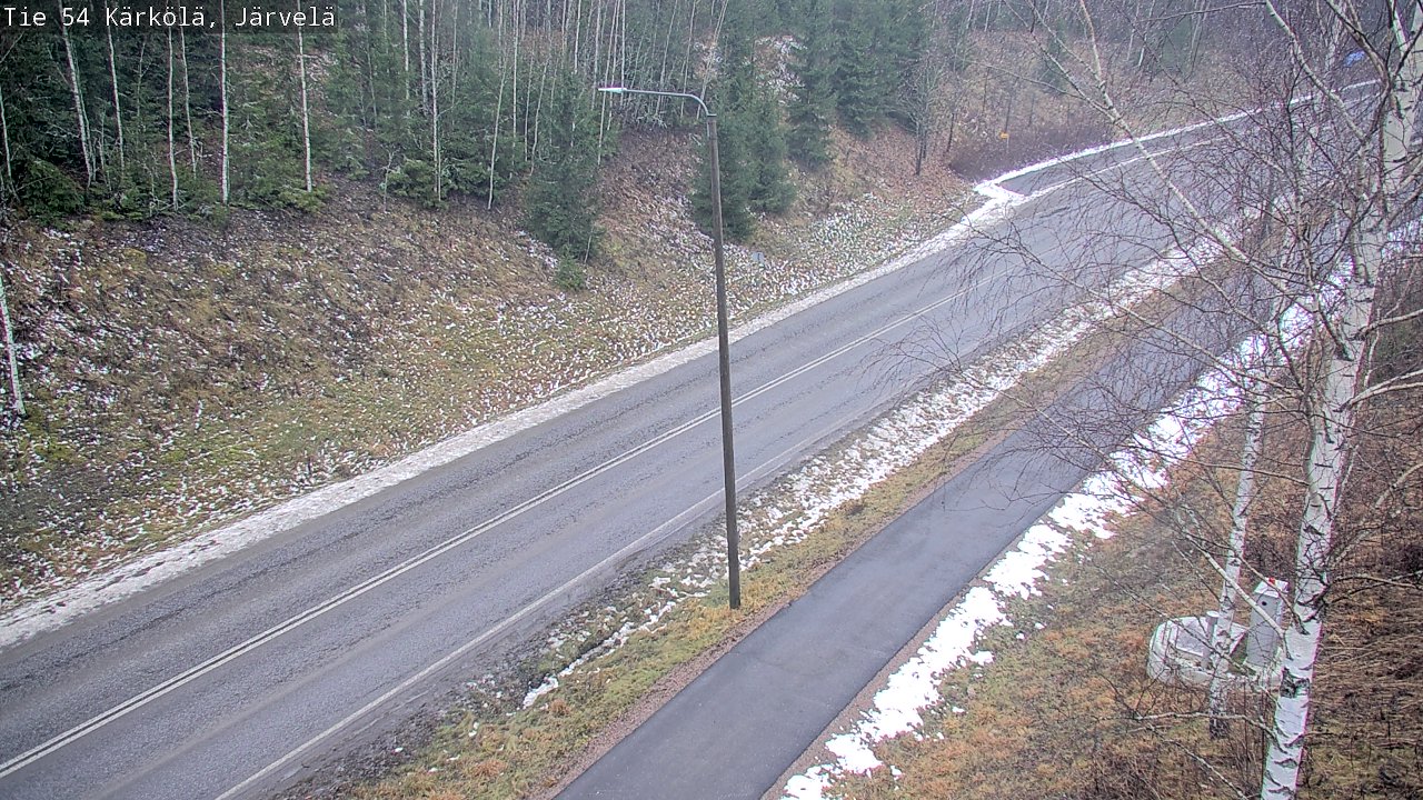 Weather Camera Image Väg 54 Kärkölä, Järvelä, Kärkölä, Päijät-Häme