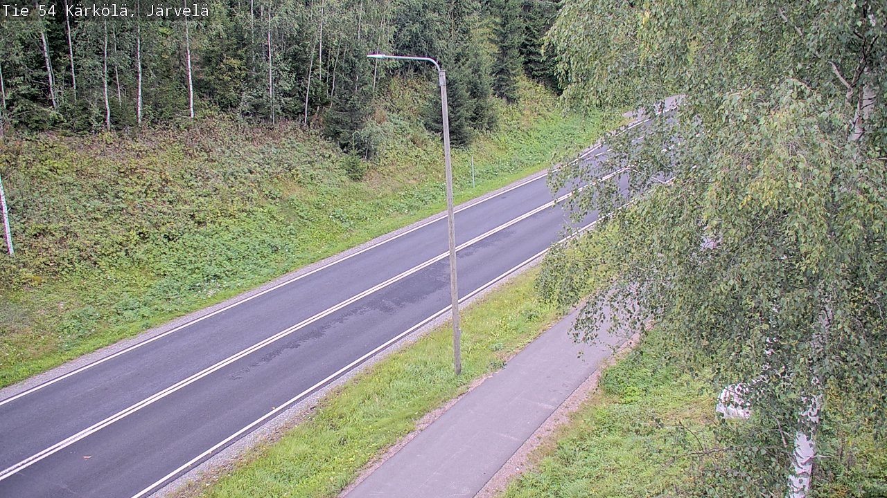 Weather Camera Image Väg 54 Kärkölä, Järvelä, Kärkölä, Päijät-Häme