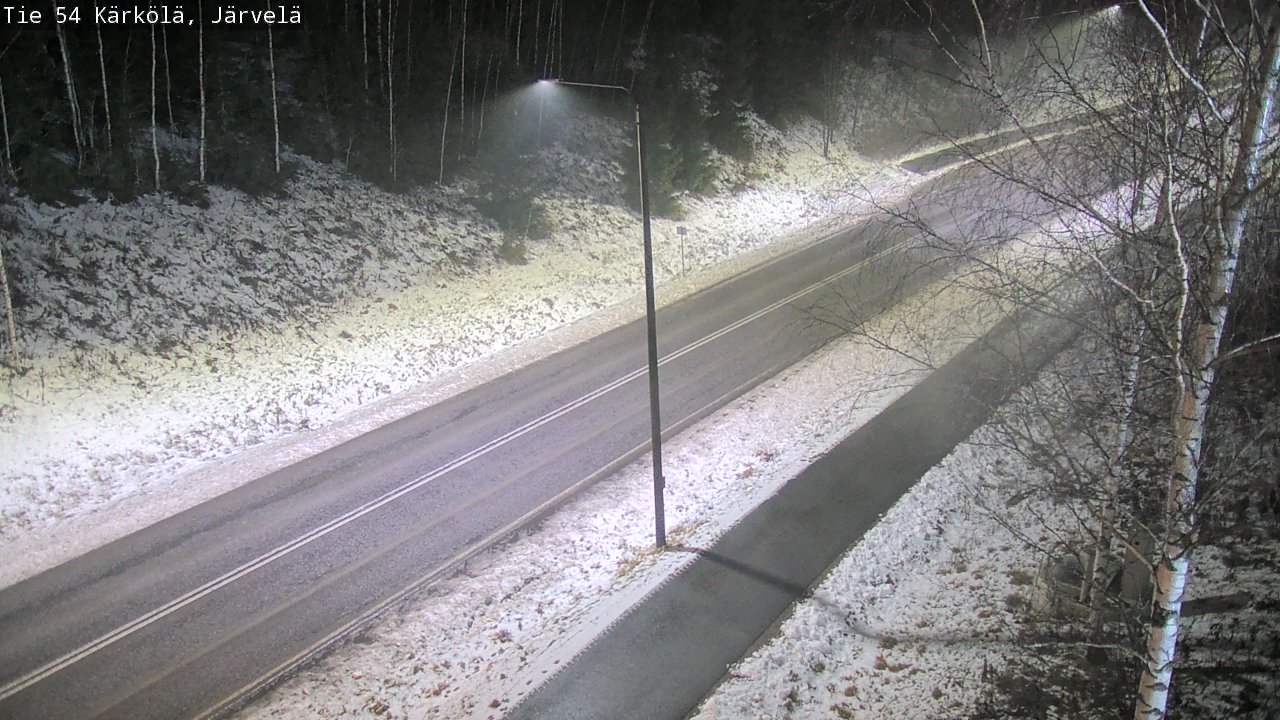Weather Camera Image Väg 54 Kärkölä, Järvelä, Kärkölä, Päijät-Häme