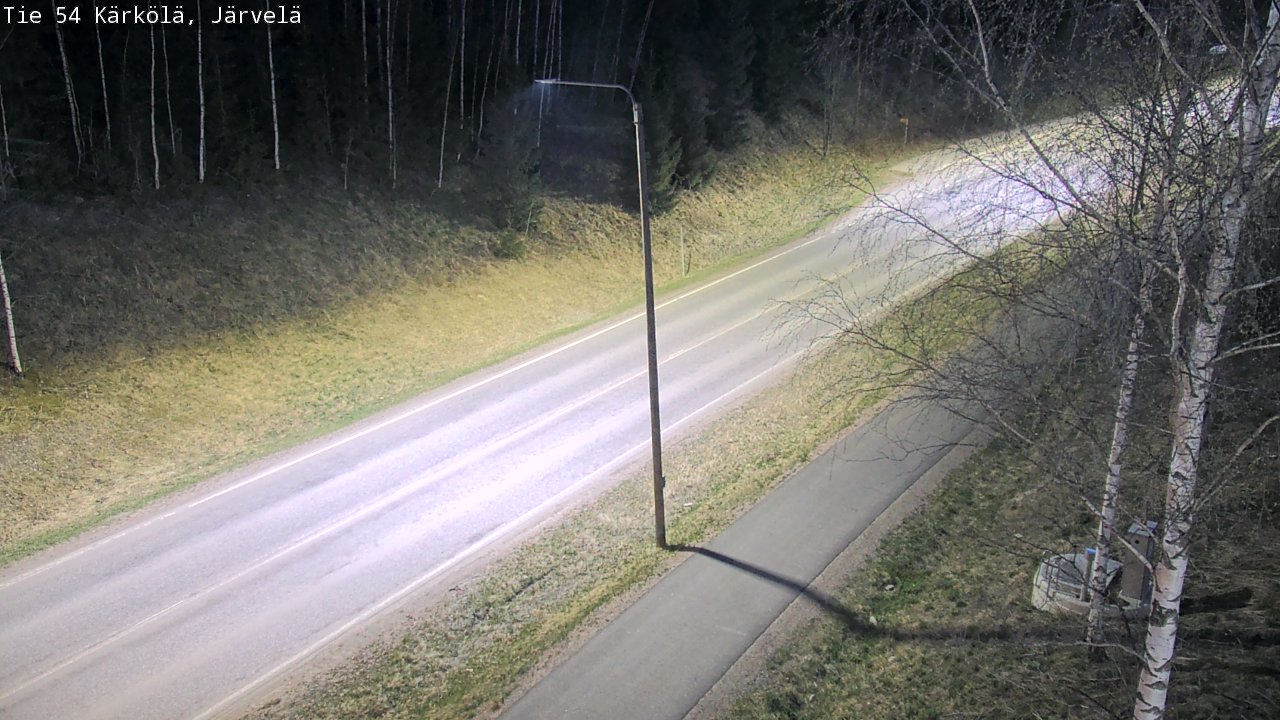 Weather Camera Image Väg 54 Kärkölä, Järvelä, Kärkölä, Päijät-Häme