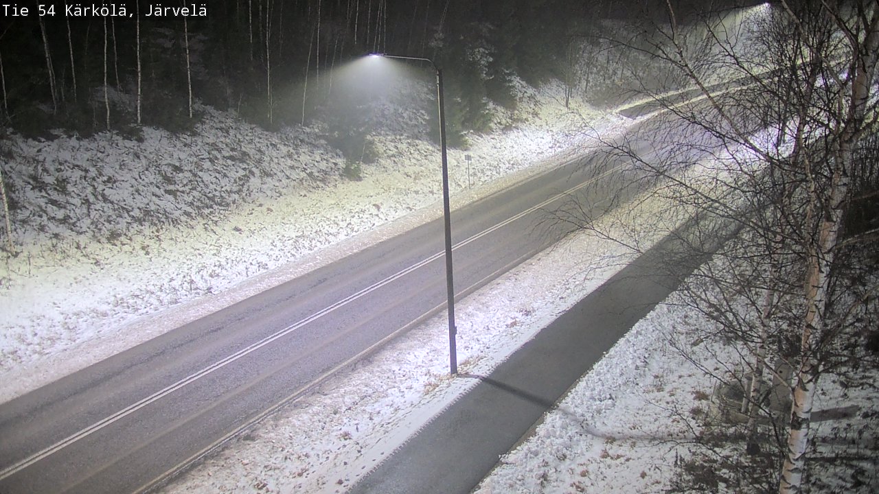 Weather Camera Image Väg 54 Kärkölä, Järvelä, Kärkölä, Päijät-Häme
