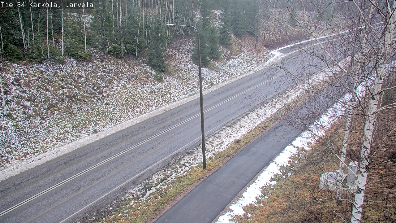 Weather Camera Image Väg 54 Kärkölä, Järvelä, Kärkölä, Päijät-Häme