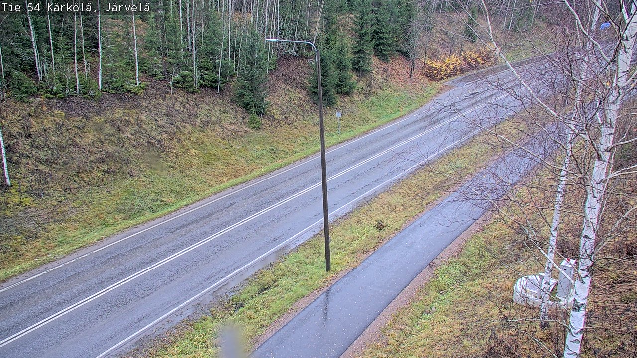 Weather Camera Image Väg 54 Kärkölä, Järvelä, Kärkölä, Päijät-Häme