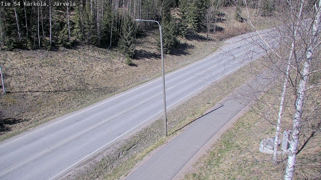 Weather Camera Image Väg 54 Kärkölä, Järvelä, Kärkölä, Päijät-Häme