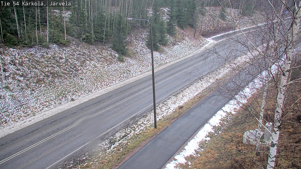Weather Camera Image Väg 54 Kärkölä, Järvelä, Kärkölä, Päijät-Häme