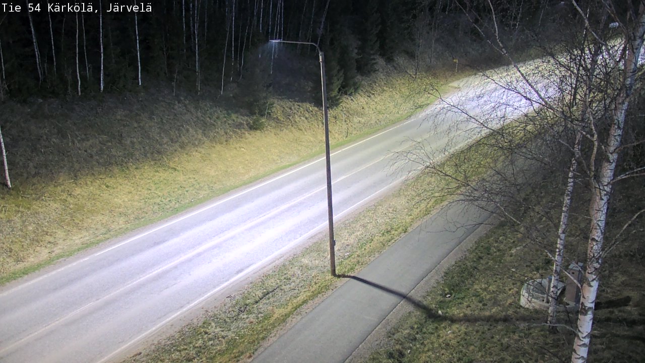 Weather Camera Image Väg 54 Kärkölä, Järvelä, Kärkölä, Päijät-Häme