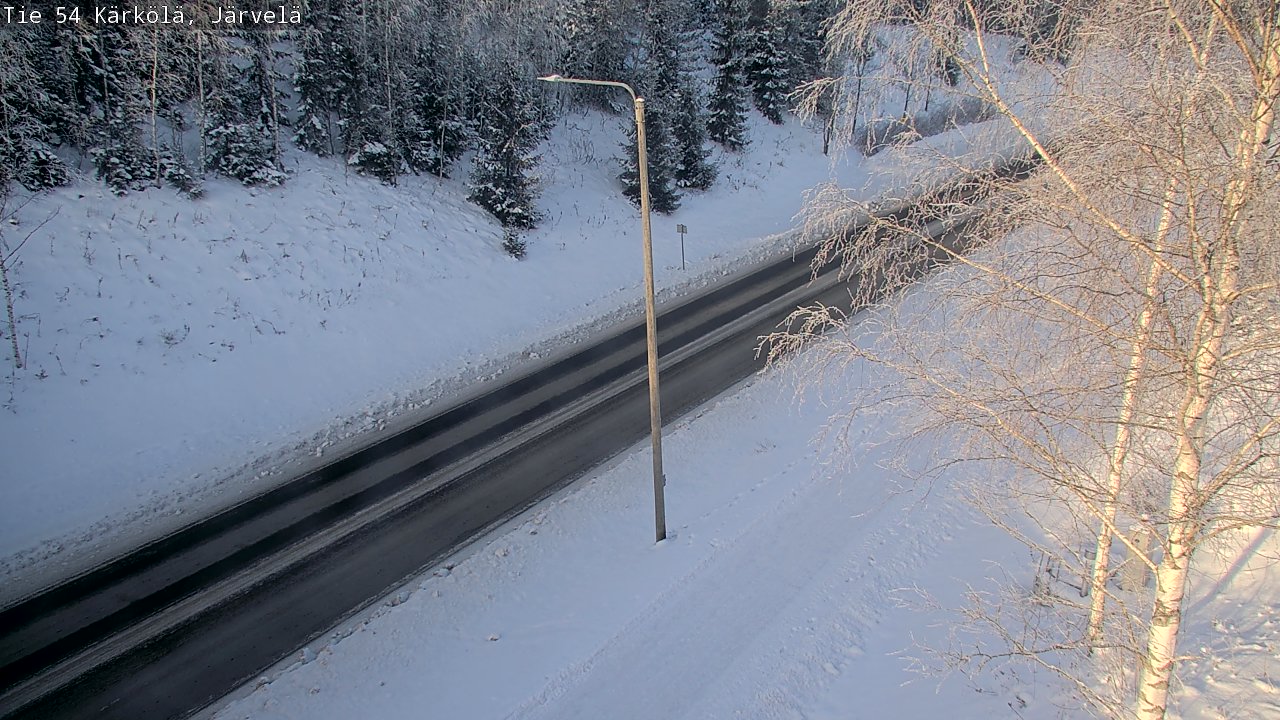 Weather Camera Image Väg 54 Kärkölä, Järvelä, Kärkölä, Päijät-Häme