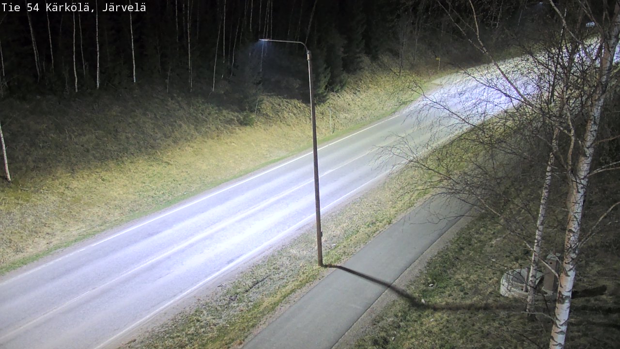Weather Camera Image Väg 54 Kärkölä, Järvelä, Kärkölä, Päijät-Häme