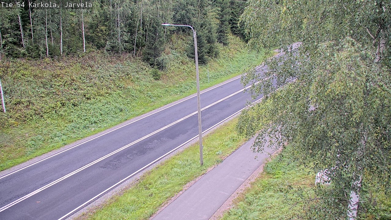 Weather Camera Image Väg 54 Kärkölä, Järvelä, Kärkölä, Päijät-Häme