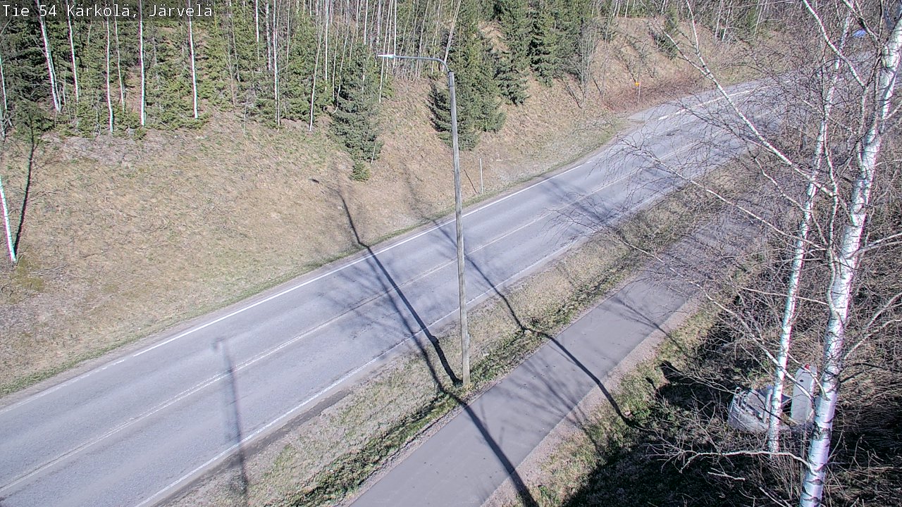 Weather Camera Image Väg 54 Kärkölä, Järvelä, Kärkölä, Päijät-Häme