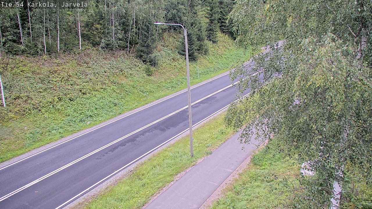 Weather Camera Image Väg 54 Kärkölä, Järvelä, Kärkölä, Päijät-Häme