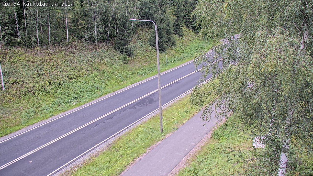 Weather Camera Image Väg 54 Kärkölä, Järvelä, Kärkölä, Päijät-Häme