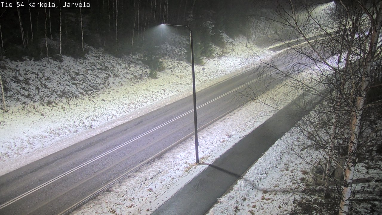 Weather Camera Image Väg 54 Kärkölä, Järvelä, Kärkölä, Päijät-Häme