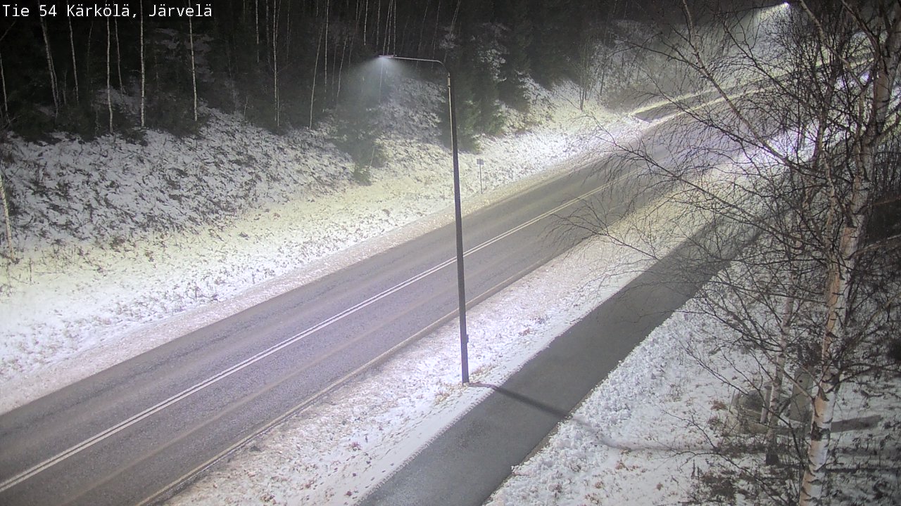 Weather Camera Image Väg 54 Kärkölä, Järvelä, Kärkölä, Päijät-Häme