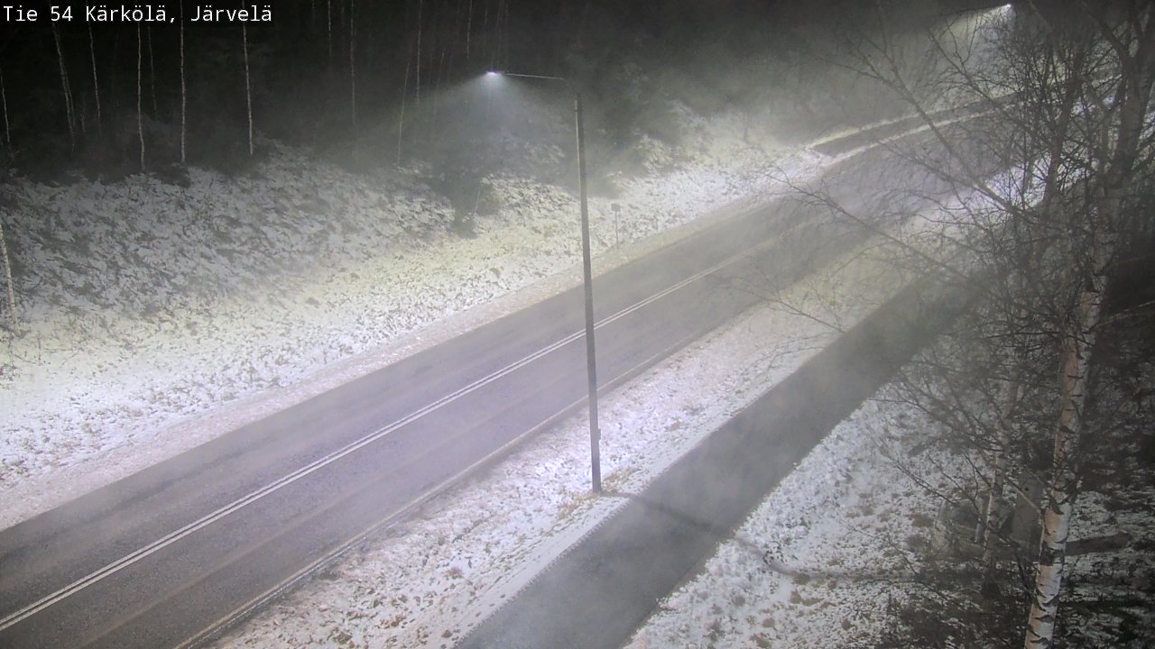 Weather Camera Image Väg 54 Kärkölä, Järvelä, Kärkölä, Päijät-Häme
