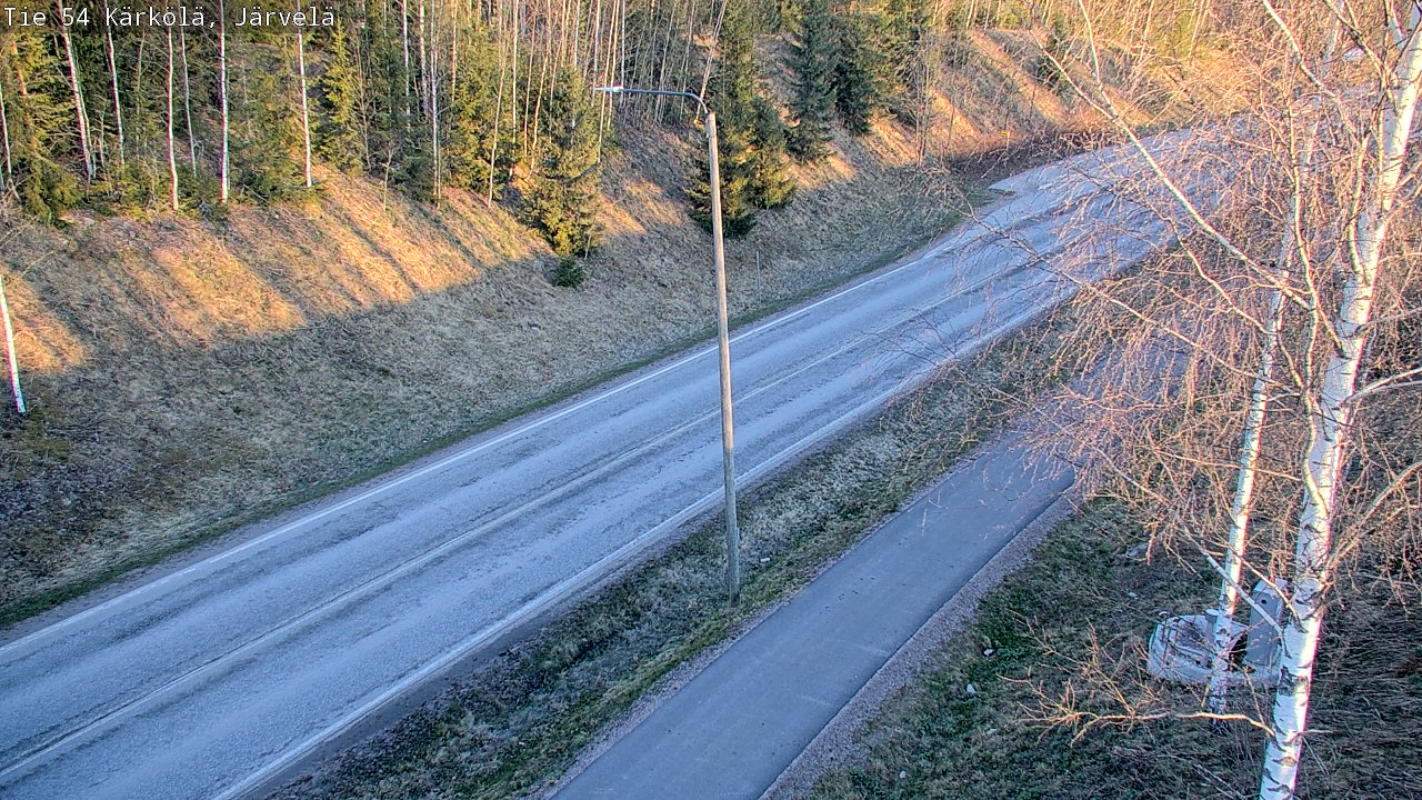 Weather Camera Image Väg 54 Kärkölä, Järvelä, Kärkölä, Päijät-Häme
