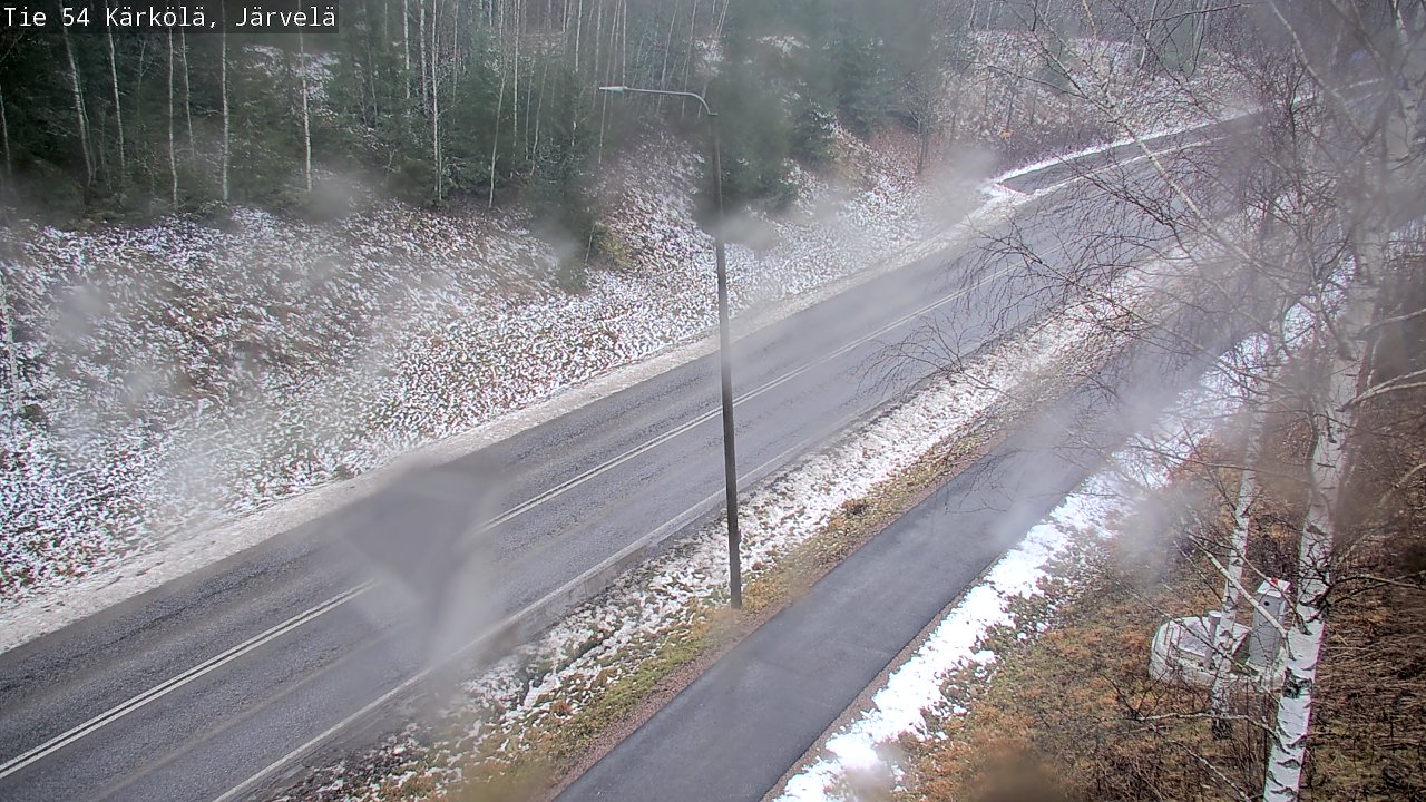 Weather Camera Image Väg 54 Kärkölä, Järvelä, Kärkölä, Päijät-Häme