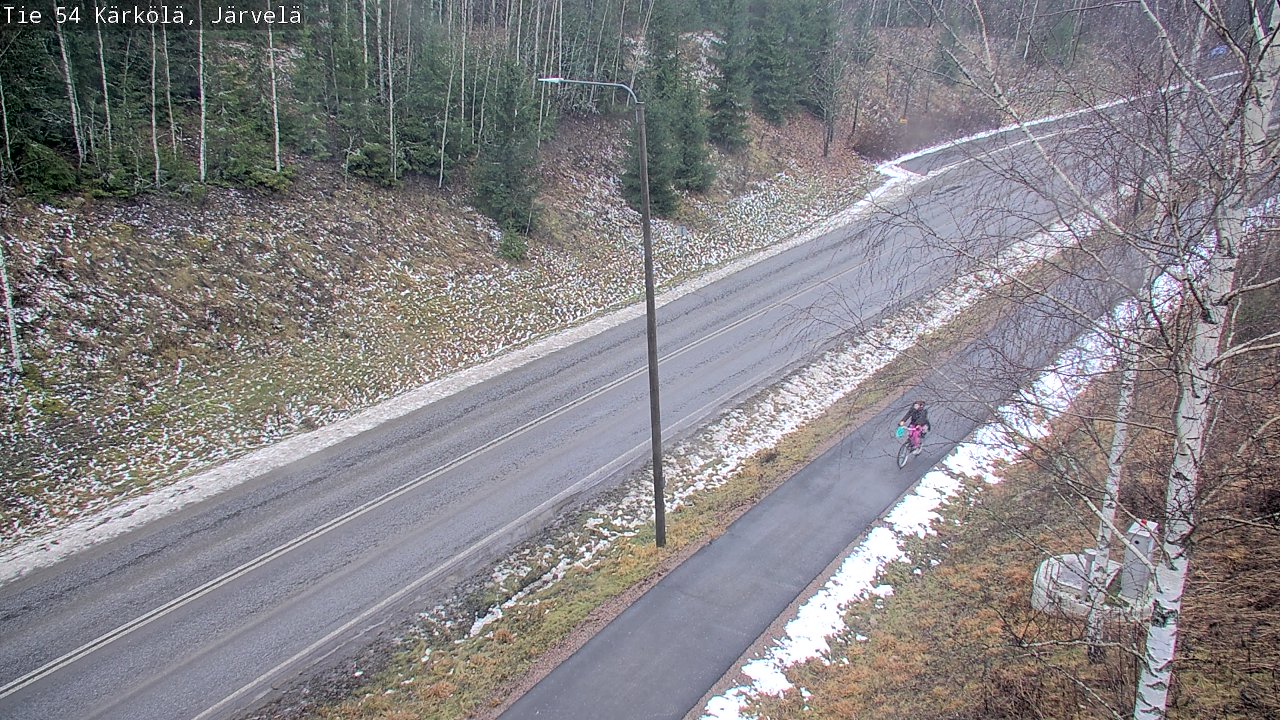 Weather Camera Image Väg 54 Kärkölä, Järvelä, Kärkölä, Päijät-Häme