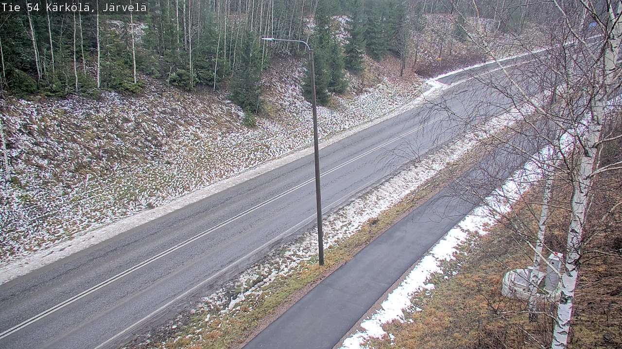 Weather Camera Image Väg 54 Kärkölä, Järvelä, Kärkölä, Päijät-Häme