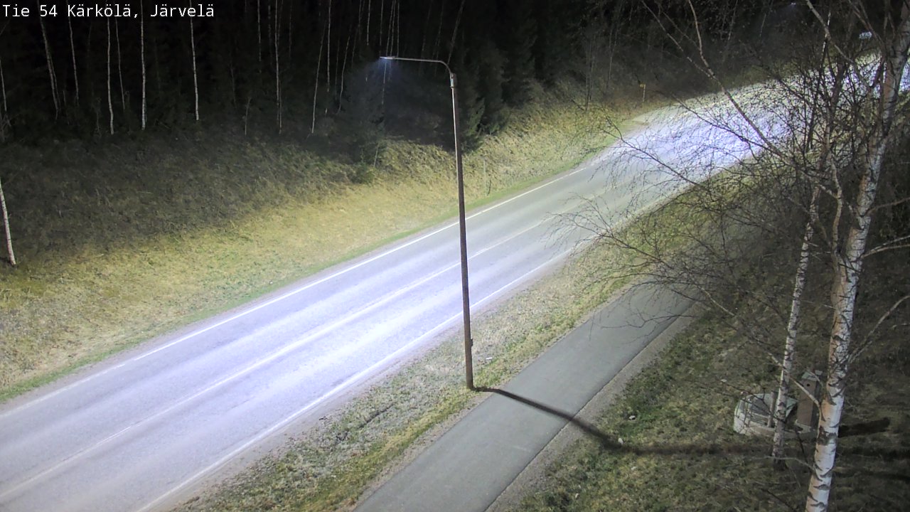 Weather Camera Image Väg 54 Kärkölä, Järvelä, Kärkölä, Päijät-Häme