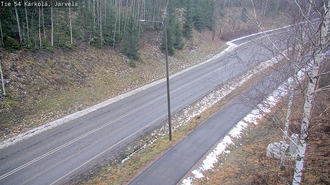 Weather Camera Image Väg 54 Kärkölä, Järvelä, Kärkölä, Päijät-Häme