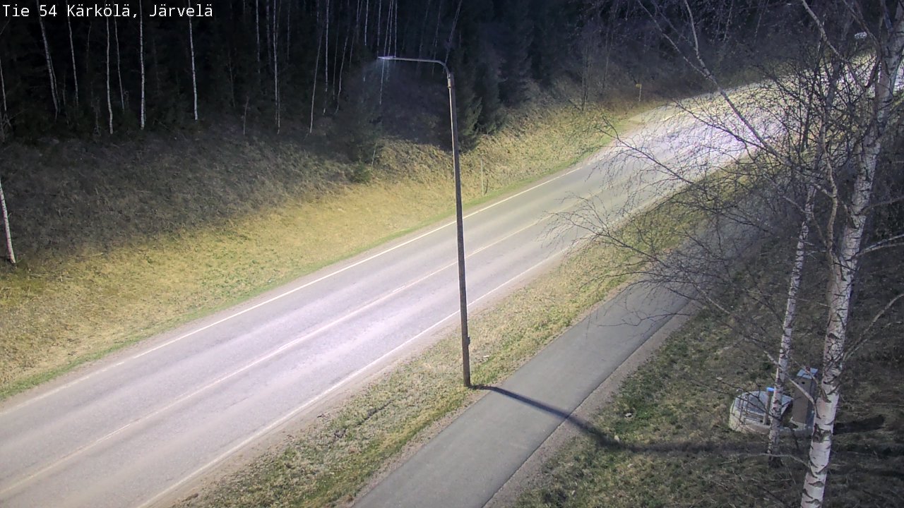 Weather Camera Image Väg 54 Kärkölä, Järvelä, Kärkölä, Päijät-Häme
