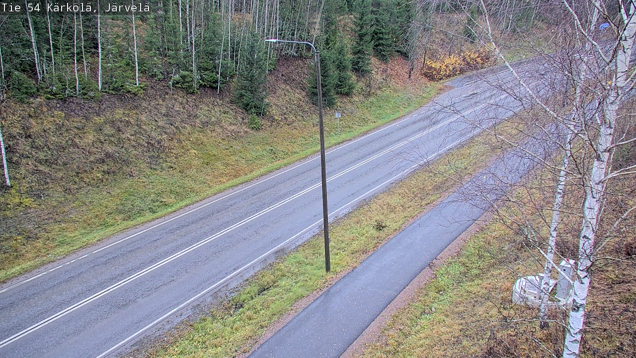 Weather Camera Image Väg 54 Kärkölä, Järvelä, Kärkölä, Päijät-Häme